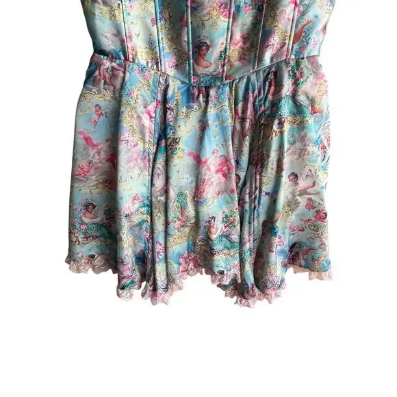 Dolls Kill Sugar Thrillz Divine Lush Opulence Corset Dress Size XXL